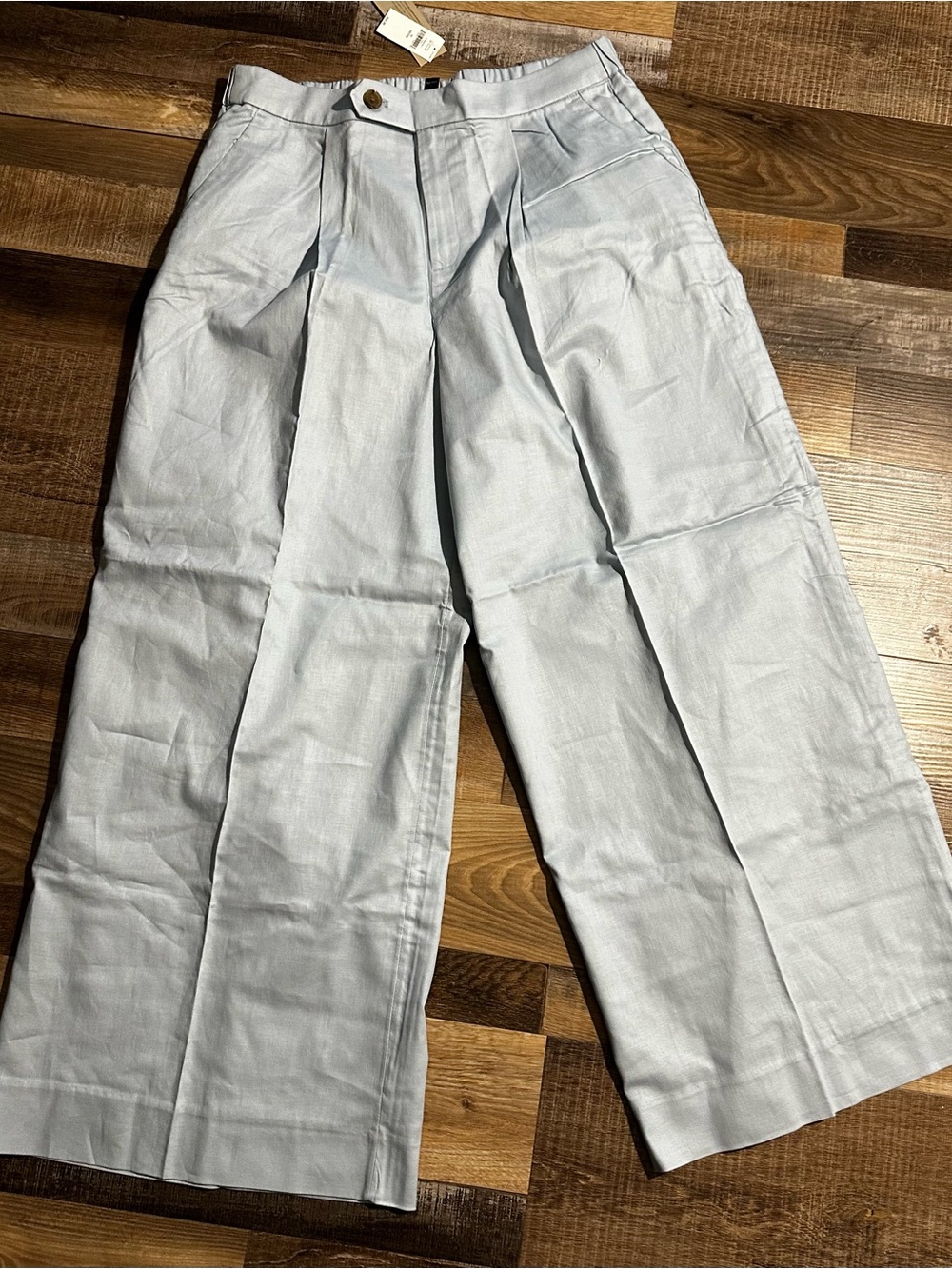 Banana Republic Light Blue Wide-Leg Chinos